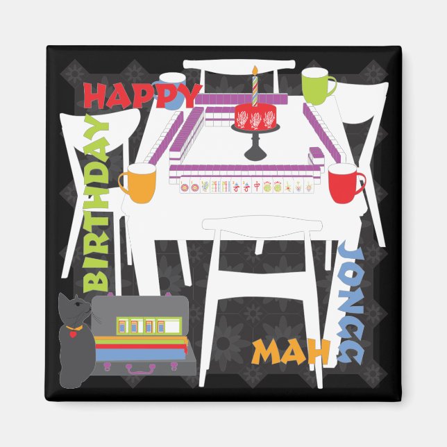 Mah Jongg Tiles and Table Magnet (Front)