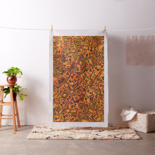 Mah Jongg Tiles in Orange Fabric
