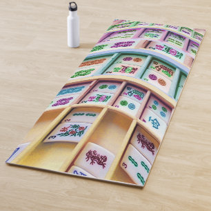 Mah jongg Tromp L'oeil Yoga Mat