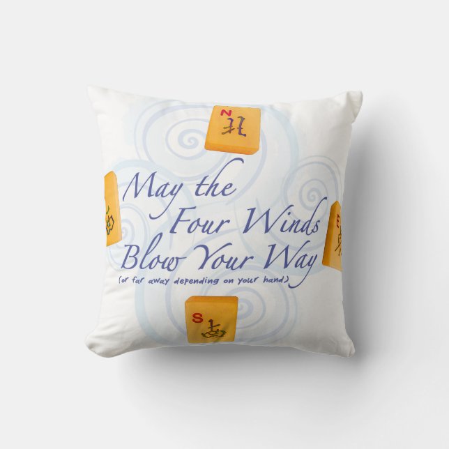 Mah Jongg Winds Cushion (Front)