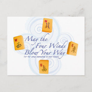 Mah Jongg Winds Postcard