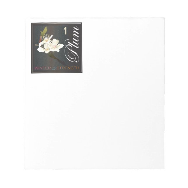 Mah Jongg Winter Notepad (Front)