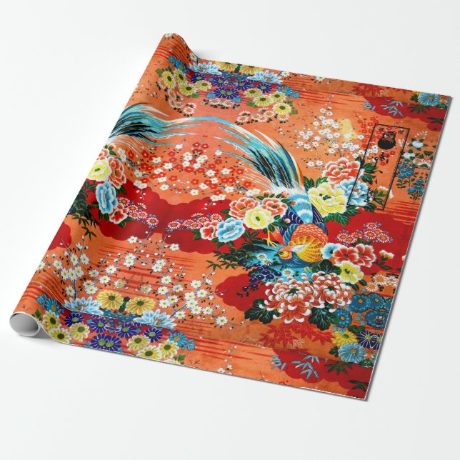 Mah Jongg Wrapping Paper (Unrolled)