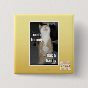 Mah tummy has a happy 15 cm square badge