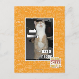 Mah tummy has a happy postcard