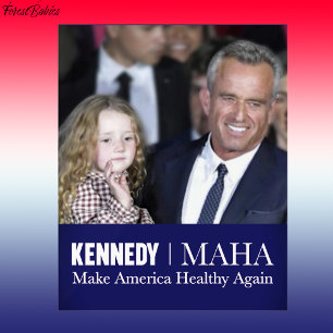 MAHA Make America Healthy Again Kennedy Kid 🇺🇸 Acrylic Sign