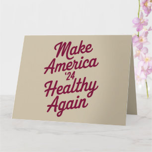 MAHA Make America Healthy Again Patriotic Card