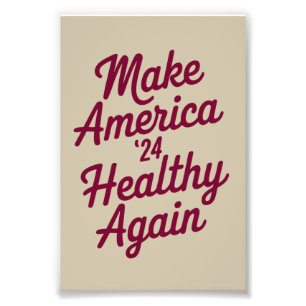 MAHA Make America Healthy Again Patriotic Photo Print