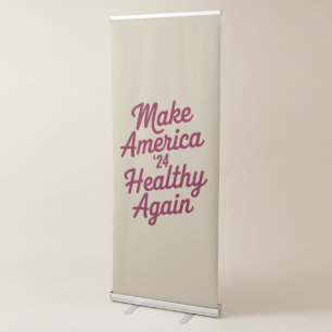 MAHA Make America Healthy Again Patriotic Retractable Banner