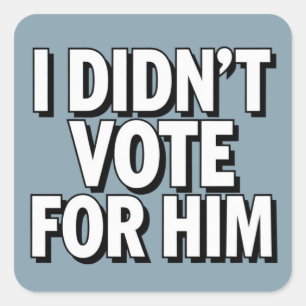 MAHA Make America Healthy Again Patriotic Square Sticker