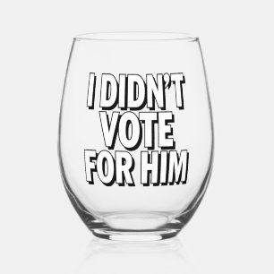 MAHA Make America Healthy Again Patriotic Stemless Wine Glass