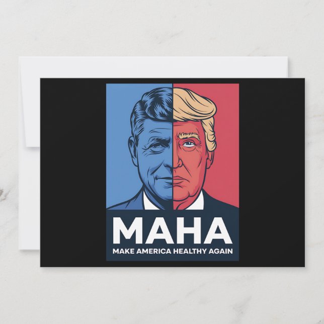 MAHA Make America Healthy Again Trump 2024 Invitation (Front)