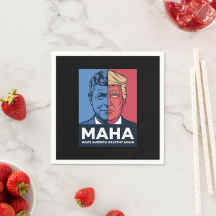 MAHA Make America Healthy Again Trump 2024 Napkin
