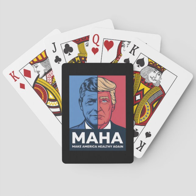MAHA Make America Healthy Again Trump 2024 Playing Cards (Back)