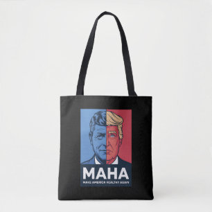 MAHA Make America Healthy Again Trump 2024 Tote Bag