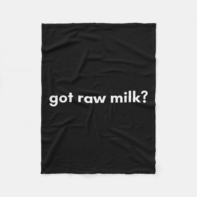Maha Mega Got Raw Milk Organic Natural Food Rfk Jr Fleece Blanket (Front)