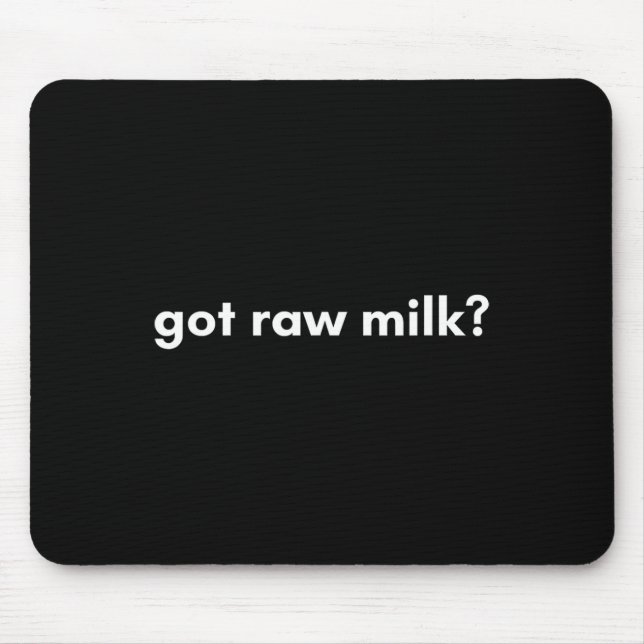 Maha Mega Got Raw Milk Organic Natural Food Rfk Jr Mouse Mat (Front)