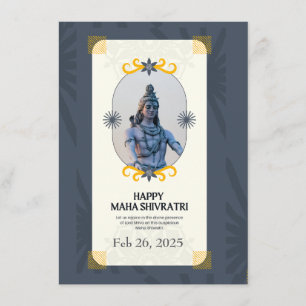 Maha Shivaratri Prayer Card 2025