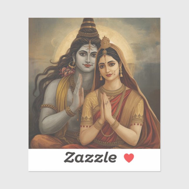Mahadev and Mata Parvati Painting Arts (Sheet)