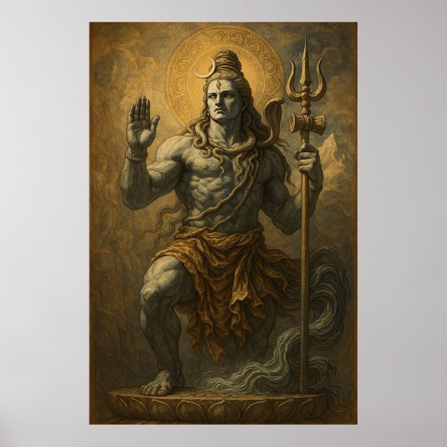 Mahadev, Destroyer of Evil Artwork Poster (Front)