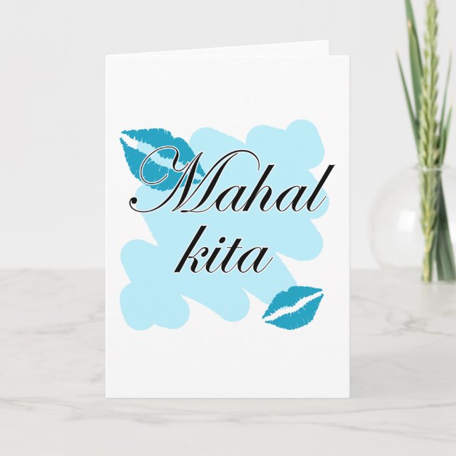 Mahal Kita - Filipino I love you Holiday Card (Front)