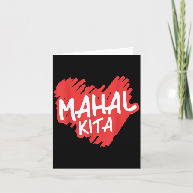 Mahal Kita - I Love You In Filino - Filino  Card (Front)