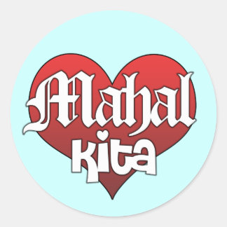 Mahal Kita (Sticker) Classic Round Sticker