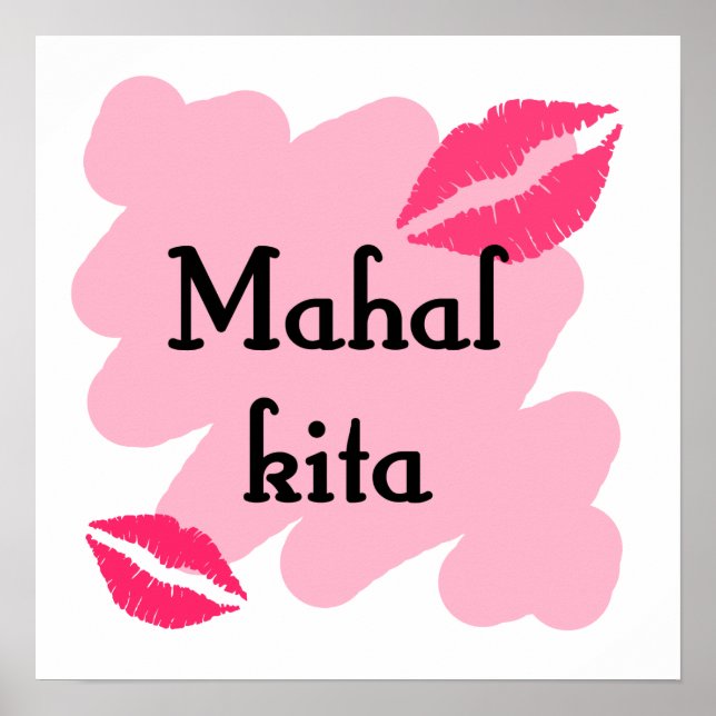 MAHAL KITA  - Tagalog I love you Poster (Front)