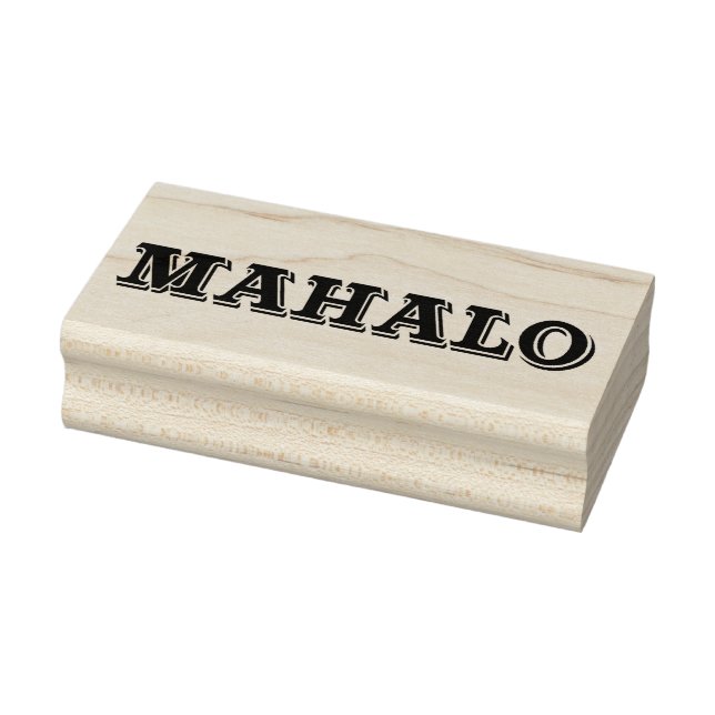 Mahalo8 Rubber Stamp (Stamp)