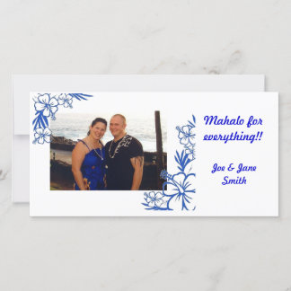 Mahalo for everything!! holiday card
