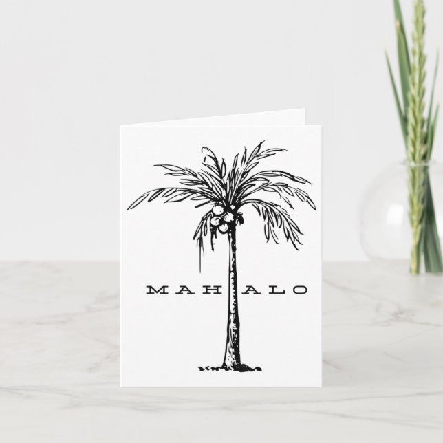 Mahalo Hawaii From The Island. Feel The Aloha Spir Card (Front)