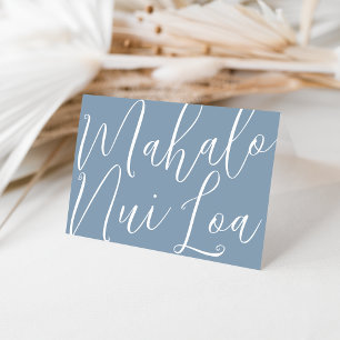 Mahalo Nui Loa Hawaiian Thank You Card