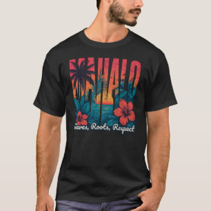 MAHALO Sunset Typography – Coastal Chill Art T-Shirt
