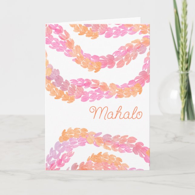 Mahalo Thank You Card (Front)