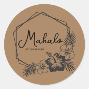 Mahalo thank you customisable Hawaiian sticker