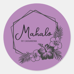 Mahalo thank you customisable Hawaiian sticker