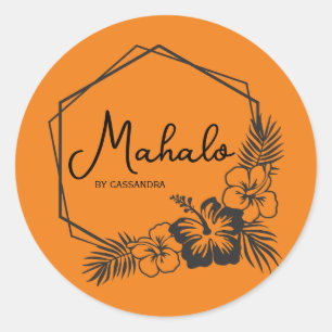 Mahalo thank you customisable Hawaiian  sticker
