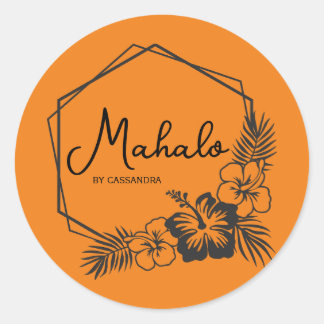 Mahalo thank you customisable Hawaiian  sticker