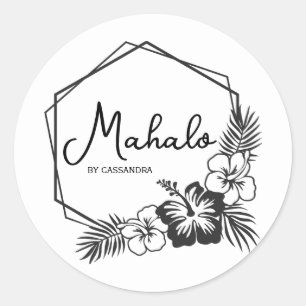 Mahalo thank you customisable Hawaiian sticker