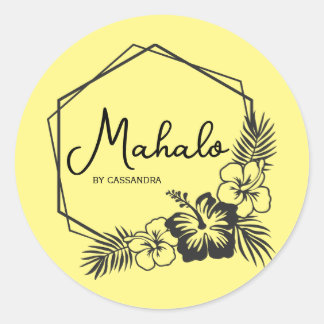 Mahalo thank you customisable Hawaiian  sticker