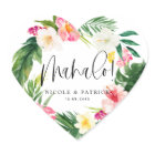 Mahalo Tropical Flowers and Greenery Wedding