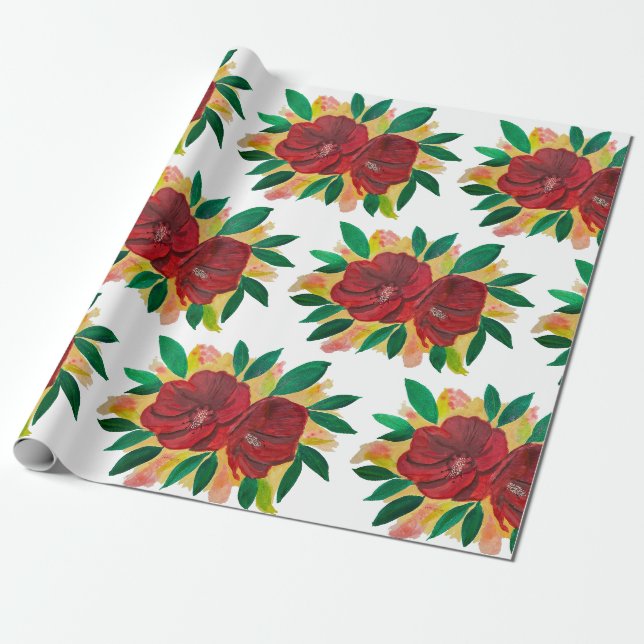 Mahalo wrapping paper roll (Unrolled)