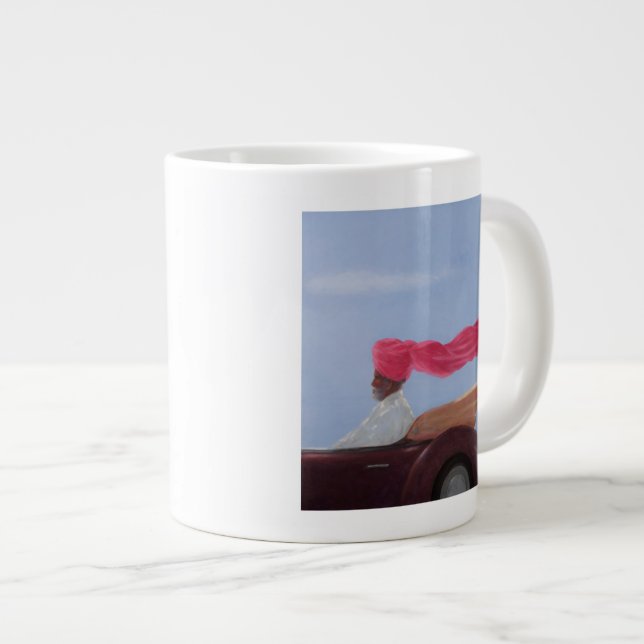 Maharajah at Speed Large Coffee Mug (Front Right)