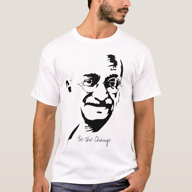 Mahatma Gandhi big T-Shirt (Front)