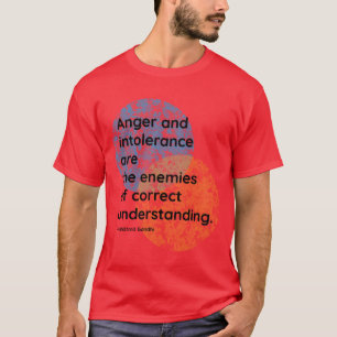 Mahatma Gandhi Enemies Quotes retro T-Shirt