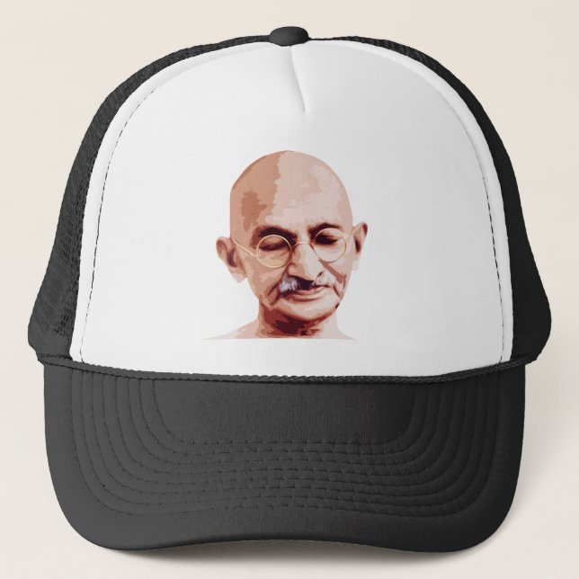Mahatma Gandhi Father of India Trucker Hat (Front)