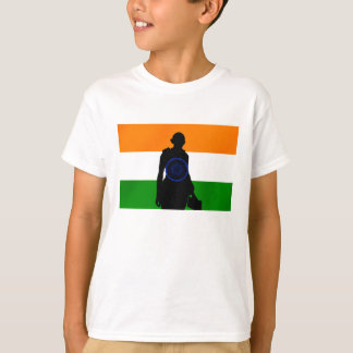 Mahatma Gandhi India Asia Indian flag T-Shirt