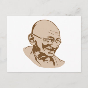 Mahatma Gandhi Portrait Postcard