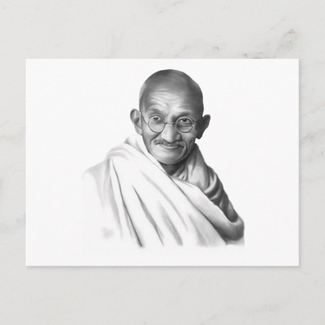 Mahatma Gandhi Postcard (Front)