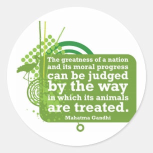 Mahatma Gandhi Quote Classic Round Sticker